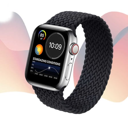 Apple Watch 42mm Uyumlu Kordon Hasır Örgü Esnek KRD-32 Large Kayış