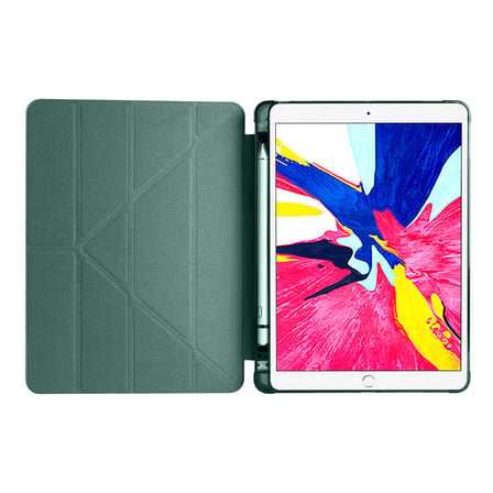 Apple iPad 10.2 (8.Nesil) Uyumlu Kılıf Zore Tri Folding Kalem Bölmeli Standlı Kılıf
