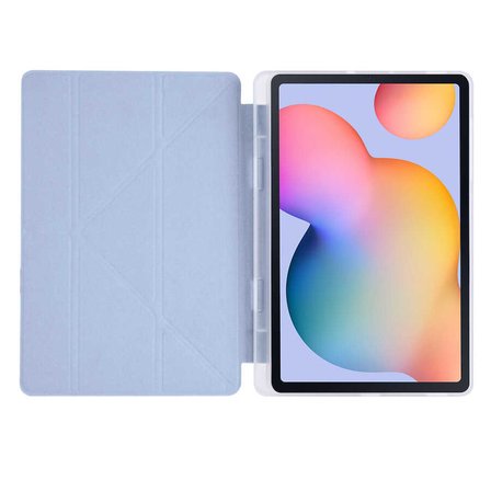 Samsung Galaxy Tab S6 Lite P610 Uyumlu Kılıf Zore Tri Folding Kalem Bölmeli Standlı Kılıf