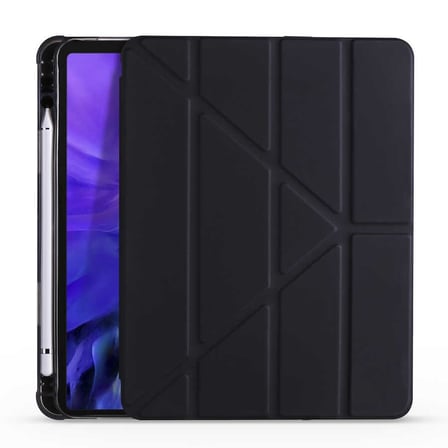 Apple iPad Pro 12.9 2020 (4.Nesil) Uyumlu Kılıf Zore Tri Folding Kalem Bölmeli Standlı Kılıf