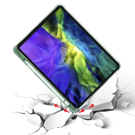 Apple iPad Pro 11 2020 (2.Nesil) Uyumlu Kılıf Zore Tri Folding Kalem Bölmeli Standlı Kılıf
