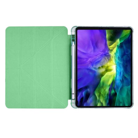 Apple iPad Pro 11 2020 (2.Nesil) Uyumlu Kılıf Zore Tri Folding Kalem Bölmeli Standlı Kılıf