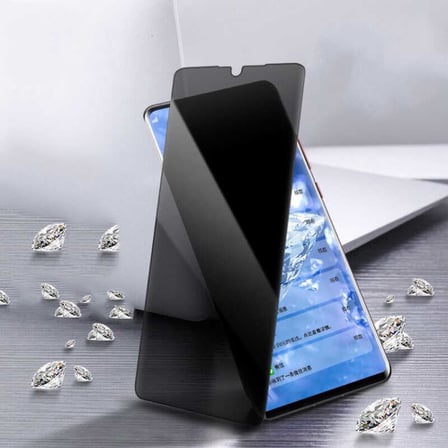 Samsung Galaxy A12 Uyumlu Zore New 5D Privacy Temperli Ekran Koruyucu