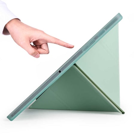 Samsung Galaxy Tab A7 10.4 T500 2020 Uyumlu Kılıf Zore Tri Folding Kalem Bölmeli Standlı Kılıf
