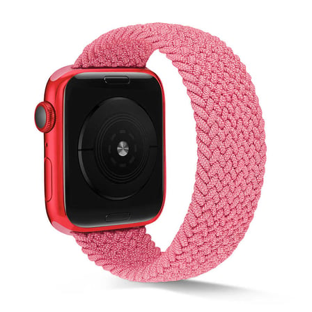 Apple Watch 42mm Uyumlu Kordon Örgü İşlemeli Esnek KRD-38 Large Kordon