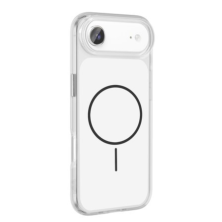 Apple iPhone 17 Air Uyumlu Kılıf Metal Buton Tasarımlı Zore İkonik Sert Silikon Kapak