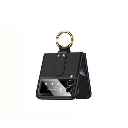 Samsung Galaxy Z Flip 3 Uyumlu Kılıf Zore Flip Ring Kıpta Kapak