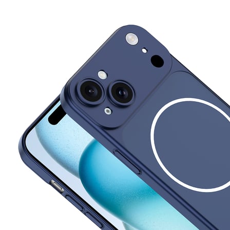 Apple iPhone 15 Uyumlu Kılıf Zore M-Safe Şarj Özellikli Kamera Korumalı Spark Kapak