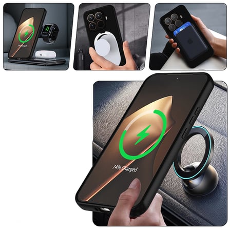 Xiaomi 15T Pro Uyumlu Kılıf M-safe Şarj Özellikli Standlı Zore Samara Kapak