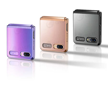 Samsung Galaxy Z Flip Uyumlu Kılıf Zore Kıpta Kapak
