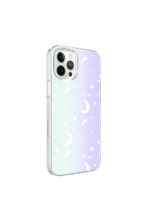 Apple iPhone 12 Pro Max Uyumlu Kılıf Zore M-Blue Desenli Kapak