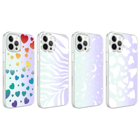 Apple iPhone 12 Pro Max Uyumlu Kılıf Zore M-Blue Desenli Kapak