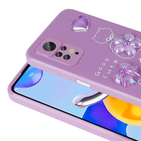 Xiaomi Redmi Note 12 Pro 4G Uyumlu Kılıf Kabartma Figürlü Parlak Zore Toys Silikon Kapak