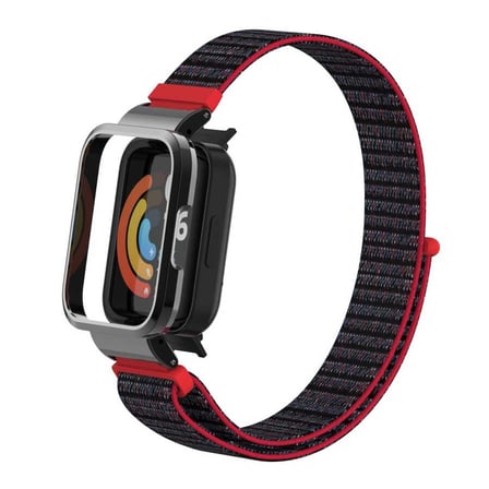 Xiaomi Redmi Watch (Mi Watch Lite) Uyumlu Kordon Hasır Örgü Cırt Cırtlı Zore KRD-61 Kayış