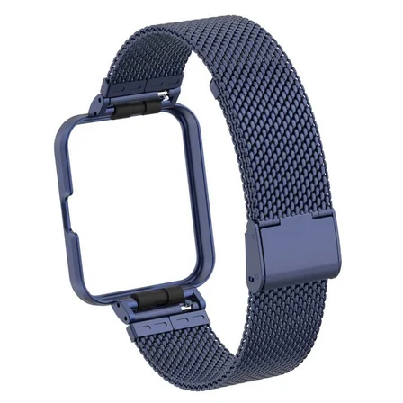 Xiaomi Redmi Watch 2 Lite Uyumlu Kordon Paslanmaz Çelik Klipsli Zore KRD-66 Kayış
