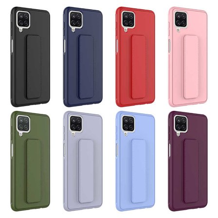 Samsung Galaxy A12 Uyumlu Kılıf Zore Qstand Kapak