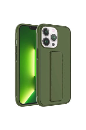 Apple iPhone 13 Pro Max Uyumlu Kılıf Zore Qstand Kapak