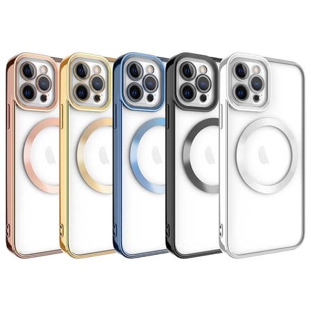 Apple iPhone 12 Pro Max Uyumlu Kılıf M-safe Wireless Şarj Özellikli Zore Setro Silikon