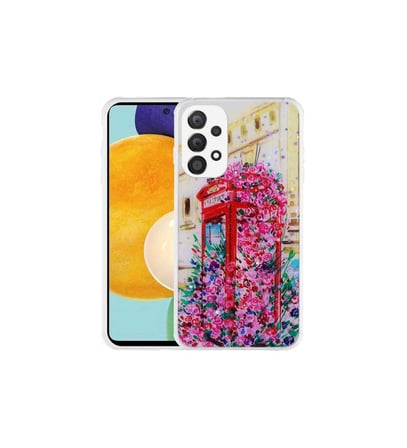 Samsung Galaxy A53 5G Uyumlu Kılıf Simli Desenli Kamera Korumalı Parlak Zore Popy Kapak