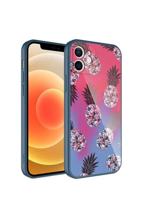 Apple iPhone 12 Uyumlu Kılıf Kamera Korumalı Desenli Sert Silikon Zore Epoksi Kapak