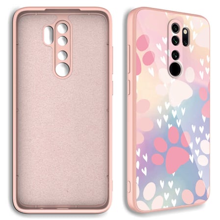 Xiaomi Redmi Note 8 Pro Uyumlu Kılıf Kamera Korumalı Desenli Sert Silikon Zore Epoksi Kapak