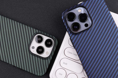 Apple iPhone 12 Pro Max Uyumlu Kılıf Karbon Fiber Tasarımlı Zore Karbono Kapak