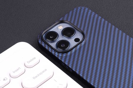 Apple iPhone 12 Uyumlu Kılıf Karbon Fiber Tasarımlı Zore Karbono Kapak
