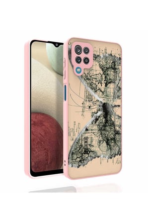 Samsung Galaxy M33 Uyumlu Kılıf Desenli Kamera Korumalı Parlak Zore Nora Kapak