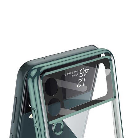 Samsung Galaxy Z Flip 4 Uyumlu Kılıf Zore Kıpta Lensli Kapak