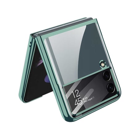 Samsung Galaxy Z Flip 4 Uyumlu Kılıf Zore Kıpta Lensli Kapak