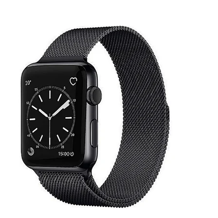 Apple Watch 42mm Uyumlu Kordon Hasır Metal Mıknatıslı Örgü Zore KRD-01 Kayış
