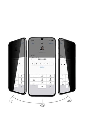 Samsung Galaxy S23 FE Uyumlu Zore New 5D Privacy Temperli Ekran Koruyucu