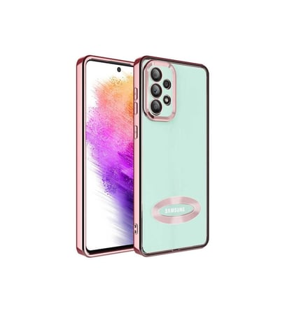 Samsung Galaxy A53 5G Uyumlu Kılıf Kamera Korumalı Logo Gösteren Zore Omega Kapak