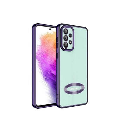 Samsung Galaxy A53 5G Uyumlu Kılıf Kamera Korumalı Logo Gösteren Zore Omega Kapak