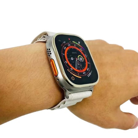 Apple Watch Ultra 49mm Uyumlu Zore Metal Kasa Koruyucu Saat Çerçevesi