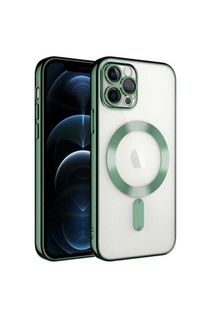 Apple iPhone 11 Pro Max Uyumlu Kılıf Kamera Korumalı M-safe Wireless Şarj Özellikli Zore Demre Kapak