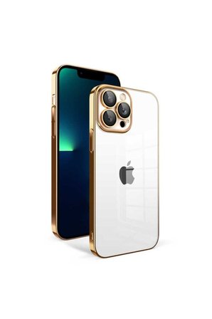 Apple iPhone 13 Pro Max Uyumlu Kılıf Kamera Korumalı Renkli Çerçeveli Zore Garaj Kapak