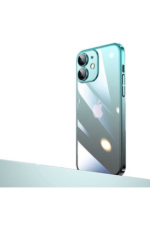 Apple iPhone 12 Uyumlu Kılıf Parlak Renk Geçişli Kamera Korumalı Zore Senkron Kapak