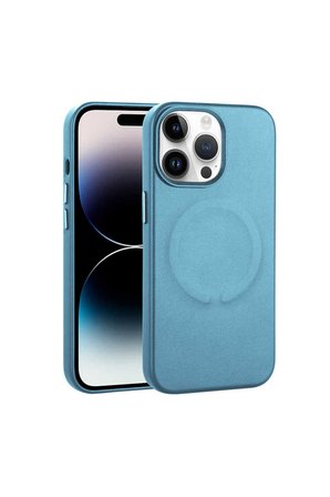 Apple iPhone 14 Pro Uyumlu Kılıf PU Deri M-safe Wireless Şarj Özellikli Zore Derix Kapak