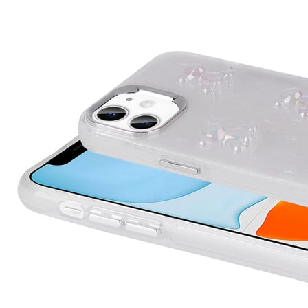 Apple iPhone 11 Uyumlu Kılıf Kabartma Figürlü Parlak Zore Eralli Silikon Kapak