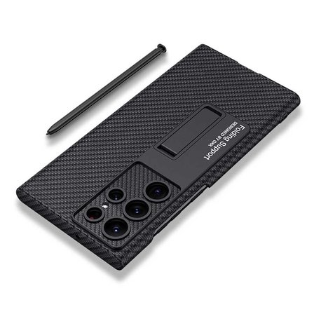 Samsung Galaxy S23 Ultra Uyumlu Kılıf Zore Kıpta Standlı Kapak