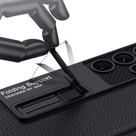 Samsung Galaxy S23 Ultra Uyumlu Kılıf Zore Kıpta Standlı Kapak