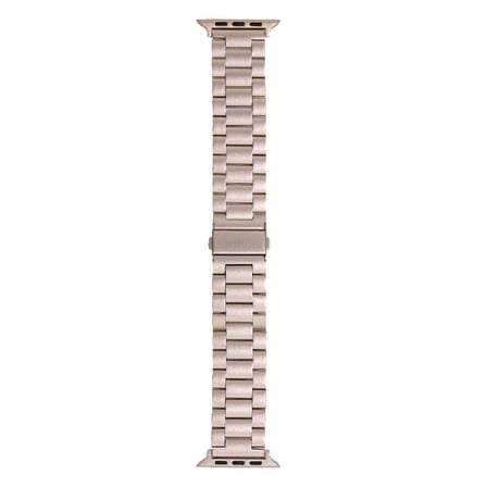 Apple Watch 38mm Uyumlu Kordon Paslanmaz Metal Titanyum Baklalı Zore KRD-93 Kayış