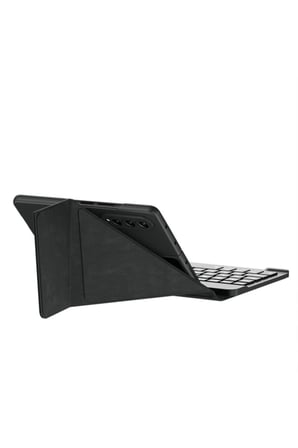 Samsung Galaxy Z Fold 3 Uyumlu Kılıf Standlı Klavyeli Kalem Bölmeli Zore Kıpta Klavyeli Kılıf