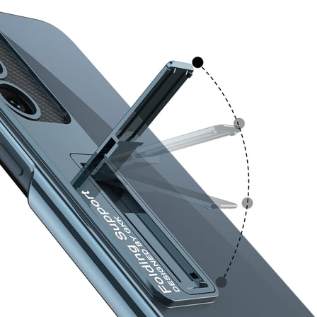 Samsung Galaxy S23 Uyumlu Kılıf Kamera Korumalı Şeffaf Tasarımlı Zore Lego Standlı Kapak