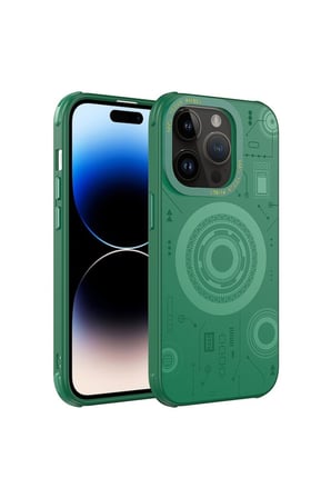 Apple iPhone 14 Pro Max Uyumlu Kılıf Zore Wireless Şarj Özellikli Desenli Hot Kapak