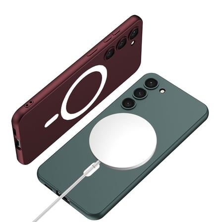 Samsung Galaxy S23 Uyumlu Kılıf Wireless Şarj Özellikli Zore Kıpta M-safe Silikon Kapak