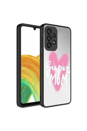 Samsung Galaxy A33 5G Uyumlu Kılıf Aynalı Desenli Kamera Korumalı Parlak Zore Mirror Kapak