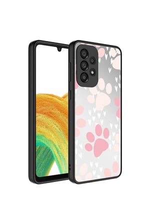 Samsung Galaxy A33 5G Uyumlu Kılıf Aynalı Desenli Kamera Korumalı Parlak Zore Mirror Kapak