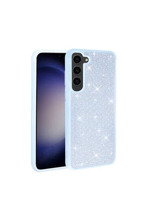Samsung Galaxy S23 Plus Uyumlu Kılıf Parlak Taşlı Tasarım Zore Ston Kapak